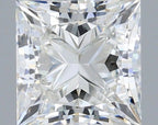 Diamante Naturale Taglio Princess 0.81ct EX/EX F VVS1 - IGI - 4.98x4.89x3.64mm