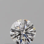 Diamante Naturale Taglio Brillante 0.17ct 3EX E VVS1 - GIA - 3.6x3.59x2.19mm