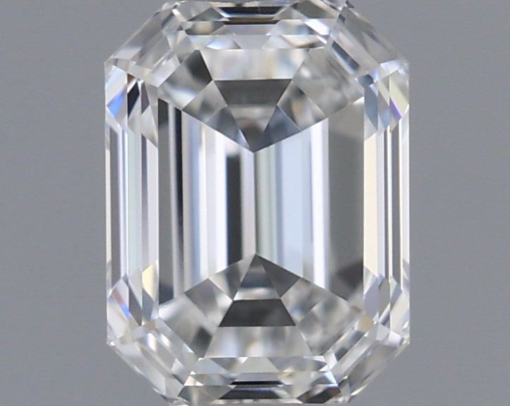 Diamante Naturale Taglio Smeraldo 0.61ct VG/EX F VVS1 - GIA - 5.41x4.06x2.79mm