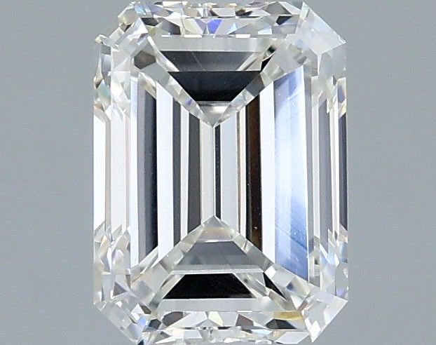 Diamante Naturale Taglio Smeraldo 1.32ct G/VG G IF - GIA - 7.01x5.23x3.71mm