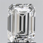 Diamante Naturale Taglio Smeraldo 1.4ct VG/EX D VS1 - GIA - 7.53x5.22x3.74mm