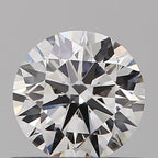 Diamante Naturale Taglio Brillante 0.5ct 3EX D VS1 - IGI - 5.05x5.1x3.08mm