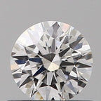 Diamante Naturale Taglio Brillante 0.44ct 3EX F VS1 - GIA - 4.94x4.93x3.03mm