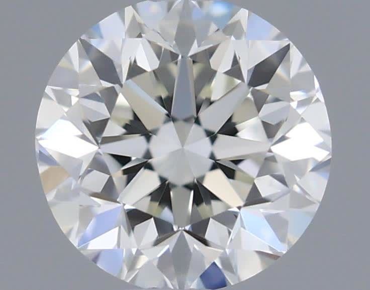 Diamante Naturale Taglio Brillante 0.5ct G/VG/EX I VVS1 - GIA - 4.86x4.93x3.25mm