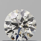 Diamante Naturale Taglio Brillante 0.42ct 3EX J IF - GIA - 4.76x4.79x2.99mm