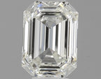 Diamante Naturale Taglio Smeraldo 0.5ct VG/EX J VVS1 - GIA - 5.38x3.88x2.44mm