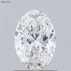Diamante Naturale Taglio Ovale 1.05ct EX/EX F VVS1 - GIA - 8.2x5.59x3.57mm