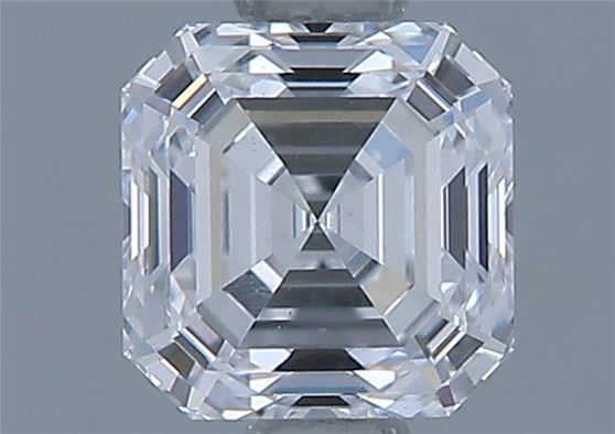 Diamante Naturale Taglio Asscher 0.72ct EX/EX D VS1 - GIA - 4.93x4.85x3.32mm