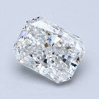 Diamante Naturale Taglio Radiant 1.3ct EX/EX E VS2 - GIA - 7.19x5.52x3.81mm