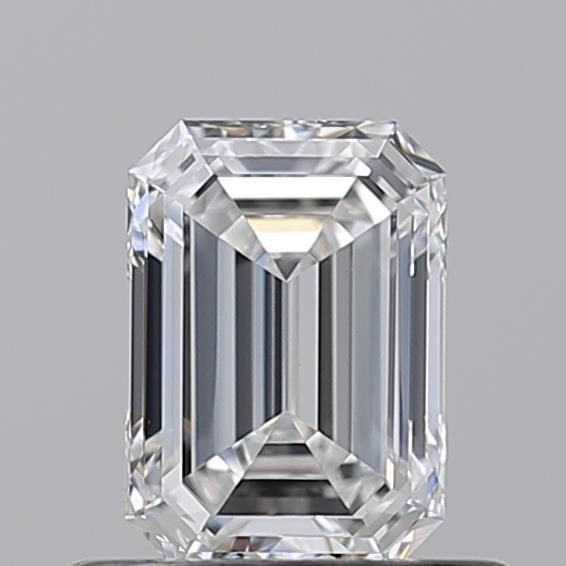 Diamante Naturale Taglio Smeraldo 0.61ct EX/EX F VVS2 - GIA - 5.83x4.13x2.68mm