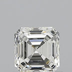 Diamante Naturale Taglio Asscher 0.51ct G/VG I IF - GIA - 4.39x4.28x2.93mm