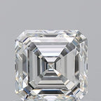 Diamante Naturale Taglio Asscher 0.9ct EX/EX I VVS1 - GIA - 5.27x5.26x3.53mm