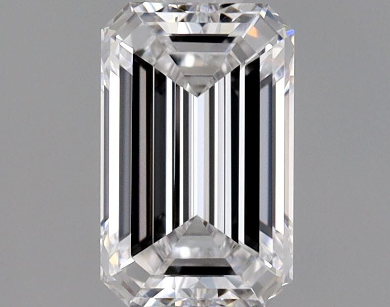Diamante Naturale Taglio Smeraldo 0.62ct VG/EX D IF - GIA - 6.21x3.93x2.62mm