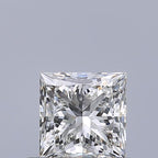 Diamante Naturale Taglio Princess 0.63ct VG/VG H VVS1 - GIA - 4.56x4.54x3.39mm