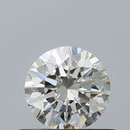Diamante Naturale Taglio Brillante 0.5ct 3EX J VVS1 - GIA - 5.09x5.12x3.17mm