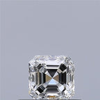 Diamante Naturale Taglio Asscher 0.37ct VG/EX F IF - GIA - 3.99x3.96x2.65mm