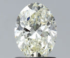 Diamante Naturale Taglio Ovale 1ct EX/EX J VVS1 - IGI - 7.66x5.63x3.6mm