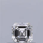Diamante Naturale Taglio Asscher 0.37ct VG/EX D IF - GIA - 3.95x3.93x2.62mm