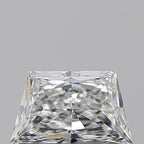 Diamante Naturale Taglio Trapezio 0.52ct EX/VG E VVS2 - GIA - 6.53x3.9x2.56mm