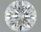 Diamante Naturale Taglio Brillante 0.5ct 3EX F VVS2 - IGI - 5.02x5.1x3.18mm