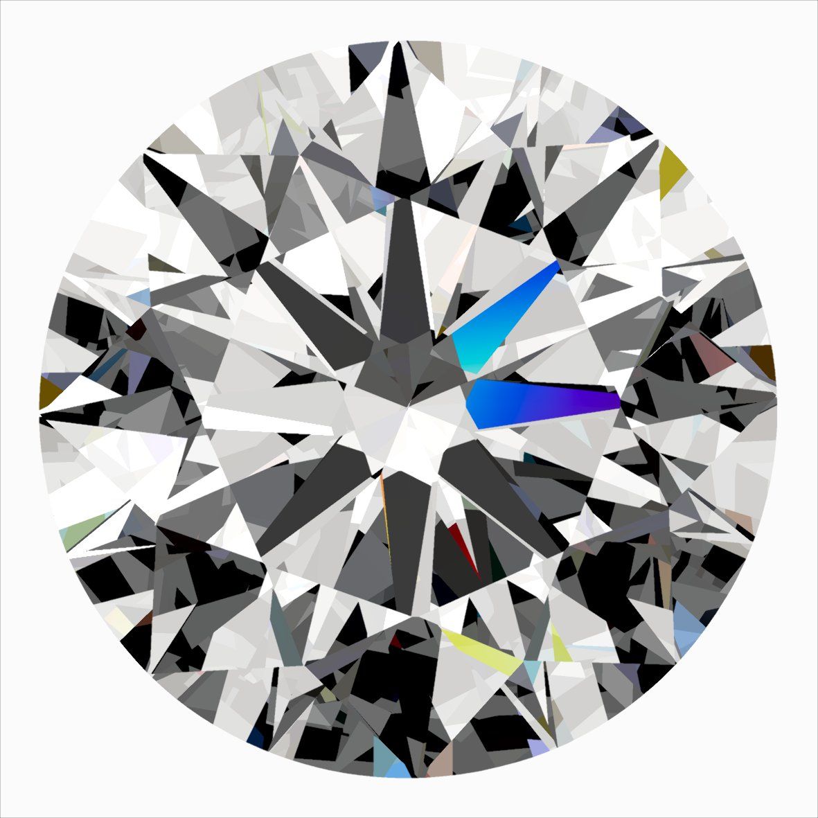 Diamante Naturale Taglio Brillante 0.34ct 3EX G VVS1 - IGI - 4.48x4.51x2.77mm