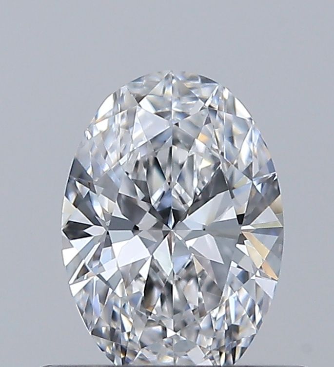 Diamante Naturale Taglio Ovale 0.45ct EX/EX D IF - GIA - 6.35x4.44x2.58mm