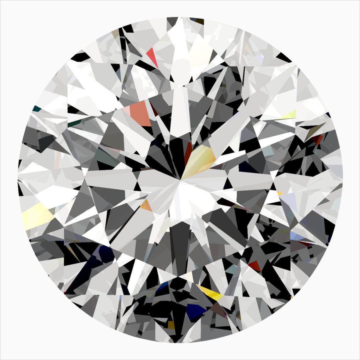 Diamante Naturale Taglio Brillante 0.35ct 3EX G VVS1 - IGI - 4.48x4.51x2.81mm