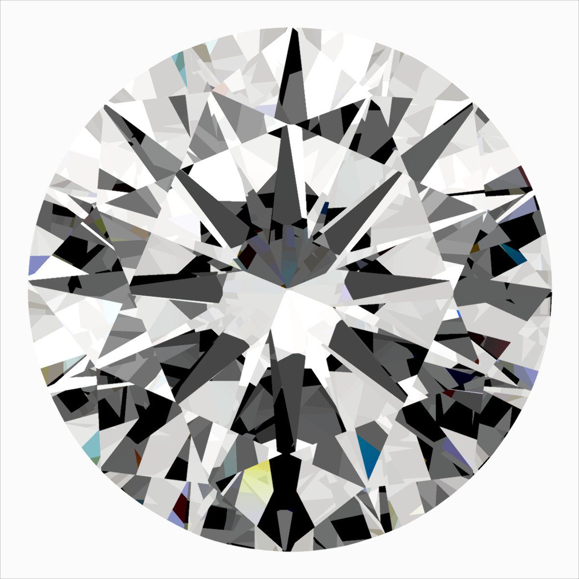 Diamante Naturale Taglio Brillante 0.3ct VG/EX/EX G VVS1 - IGI - 4.28x4.3x2.58mm