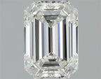 Diamante Naturale Taglio Smeraldo 0.41ct VG/EX F VS1 - GIA - 5.1x3.52x2.39mm