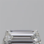 Diamante Naturale Taglio Trapezio 0.34ct EX/EX E VVS2 - GIA - 7.62x2.75x1.76mm