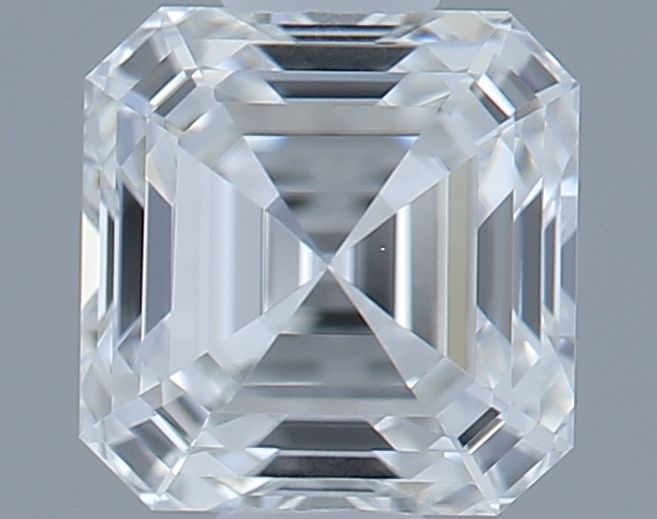 Diamante Naturale Taglio Asscher 0.5ct VG/EX F VVS2 - GIA - 4.37x4.29x2.93mm