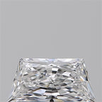 Diamante Naturale Taglio Trapezio 0.52ct VG/EX D VVS1 - GIA - 7.27x3.6x2.47mm