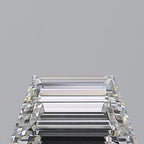 Diamante Naturale Taglio Trapezio 0.51ct VG/VG F VS1 - GIA - 6.55x3.68x2.44mm