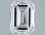 Diamante Naturale Taglio Smeraldo 0.56ct VG/EX E VS2 - GIA - 5.33x3.92x2.72mm