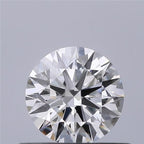 Diamante Naturale Taglio Brillante 0.5ct 3EX F VS1 - GIA - 5.13x5.1x3.12mm