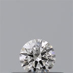 Diamante Naturale Taglio Brillante 0.19ct 3EX G IF - GIA - 3.71x3.73x2.23mm