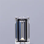 Diamante Naturale Taglio Baguette 0.48ct EX/EX F VVS2 - GIA - 6.32x3.27x2.23mm