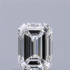 Diamante Naturale Taglio Smeraldo 0.72ct EX/EX E VVS2 - GIA - 5.95x4.25x2.91mm