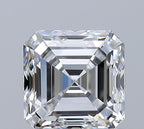 Diamante Taglio Smeraldo Quadrato 0.8ct VG/VG E VVS1 - GIA - 4.98x4.95x3.42mm