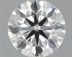 Diamante Naturale Taglio Brillante 0.55ct 3EX F VVS1 - IGI - 5.22x5.25x3.25mm