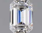 Diamante Naturale Taglio Smeraldo 0.9ct EX/EX E VS2 - GIA - 6.39x4.49x3.16mm