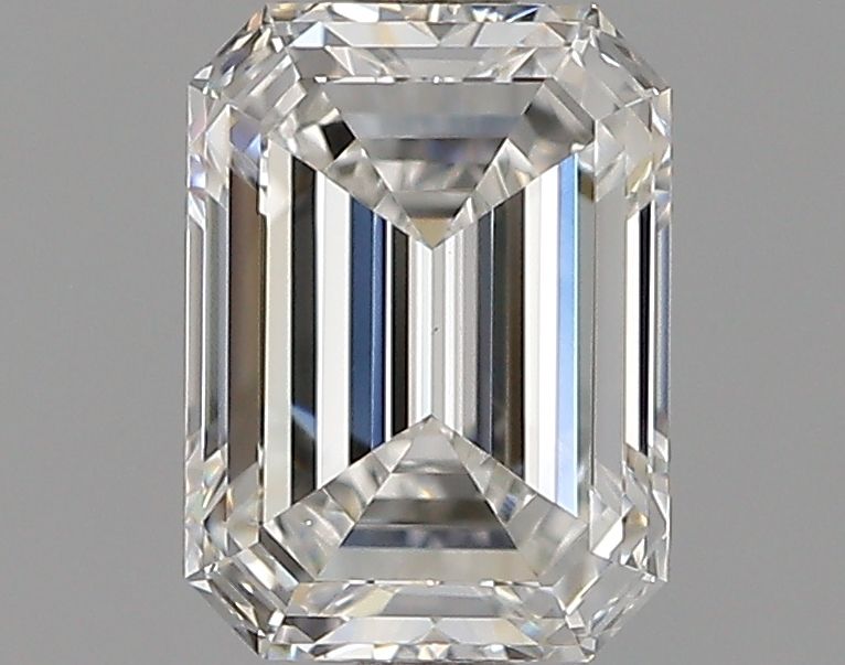 Diamante Naturale Taglio Smeraldo 0.9ct VG/VG F VS2 - GIA - 6.46x4.74x3.14mm