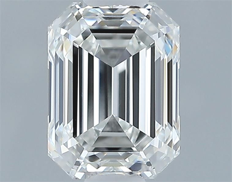 Diamante Naturale Taglio Smeraldo 0.58ct VG/EX F VVS2 - GIA - 5.38x3.99x2.78mm
