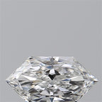 Diamante Naturale Taglio Esagonale 0.5ct EX/EX E VVS1 - GIA - 7.8x4.03x2.42mm