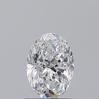 Diamante Naturale Taglio Ovale 1.01ct G/VG D VVS1 - GIA - 7.59x5.38x3.57mm