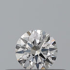 Diamante Naturale Taglio Brillante 0.19ct 3EX G VVS1 - GIA - 3.72x3.74x2.25mm