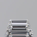 Diamante Naturale Taglio Trapezio 0.4ct EX/EX D VS1 - GIA - 6.03x3.52x2.27mm