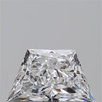 Diamante Naturale Taglio Trapezio 0.43ct EX/EX D VVS2 - GIA - 6.52x3.85x2.52mm