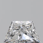 Diamante Naturale Taglio Trapezio 0.41ct VG/EX E VS1 - GIA - 6.53x3.83x2.41mm
