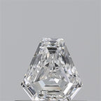Diamante Naturale Taglio Scudo 0.4ct EX/EX E VS1 - GIA - 4.91x4.78x2.44mm